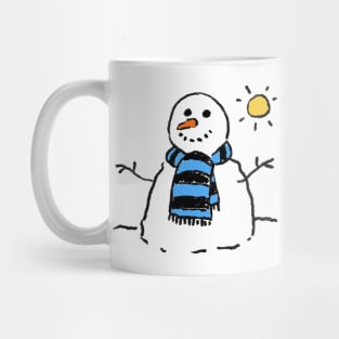 Snowman on a Sunny Winter's Day Mug